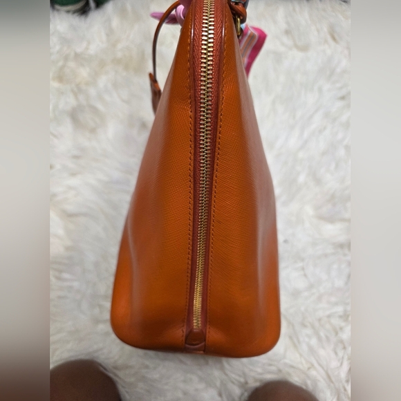 Prada Orange Leather Women's Hand Bag - Picture 11 of 16